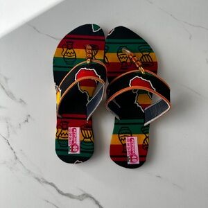 Colorful African Print Women's Sandals